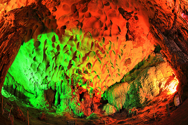 Sung Sot (Surprise) Cave in Halong Bay, Vietnam