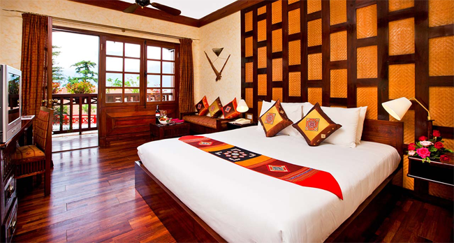 Guest room at Victoria Sapa Hotel