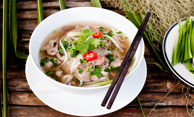 Pho - The noodles soup, also most the most popular food in Vietnam