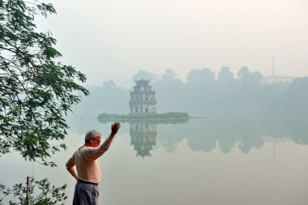 In the morning at Hoan Kiem Lake, Hanoi – Vietnam