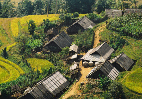 A hill-tribe Village at Sapa, Vietnam