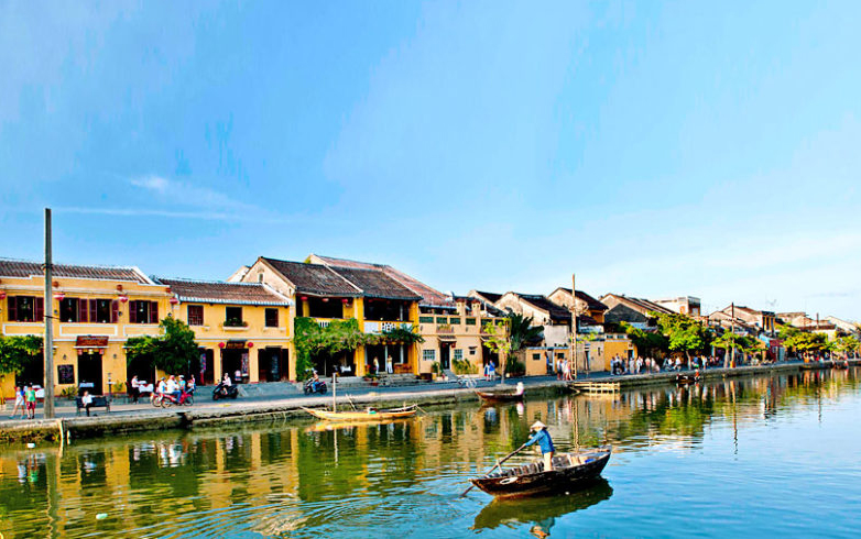 Thu Bon River, Hoi An Town, Vietnam