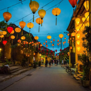 Colorful Lit-up Lanterns in Hoi An, Vietnam
