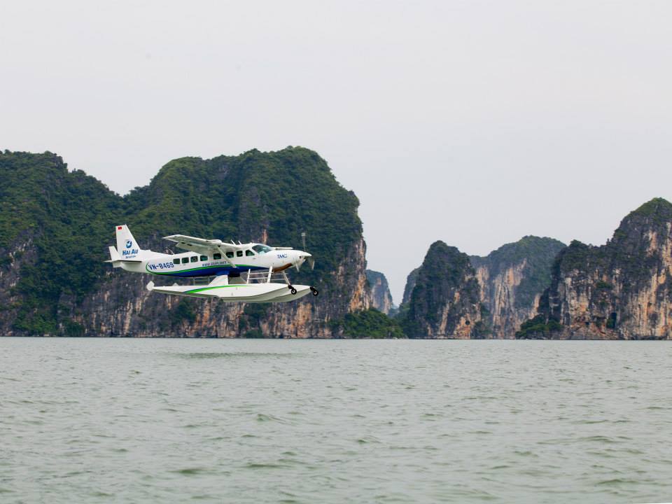 Transfer to Halong Bay by seaplane