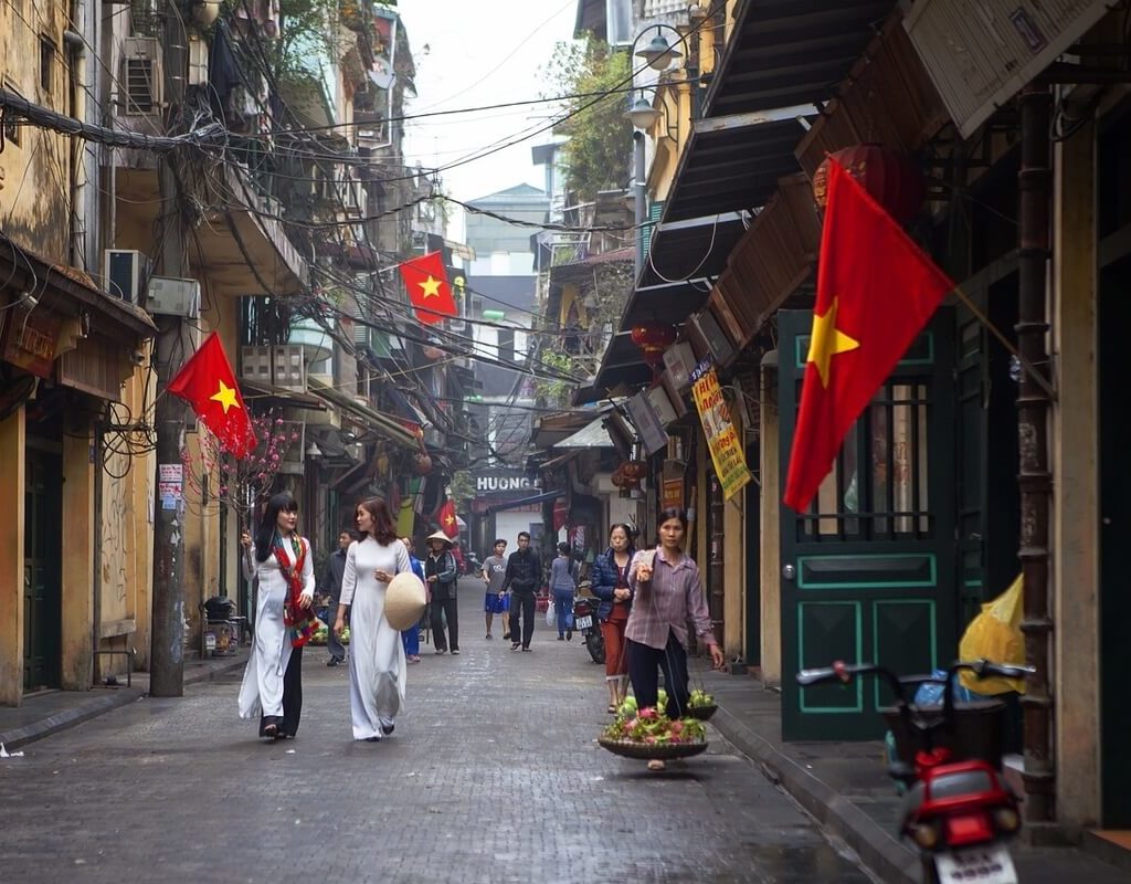 The Old Quarter of Hanoi City